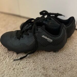 BRAVA Soccer Toddler Cleats Kids Black Soccer Shoes, Size Boys 12D